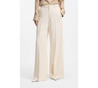 BOSS Vaqueros en denim color crema con pernera ancha y raya en la parte delantera - StyleCENTRAL 4.0, 50560975 Natural 30/34