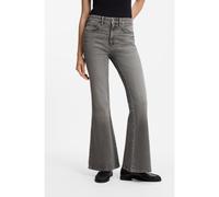 BOSS Vaqueros flared fit en denim elástico con efecto marmoleado - StyleROSALYA-FLARE 1.0, 50564360 Gris oscuro 26/34