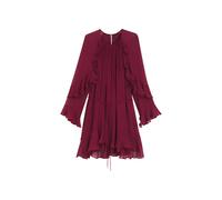 BOSS Vestido con cinturón y manga embudo - StyleC_Dredia, 50564696 Rojo oscuro 44