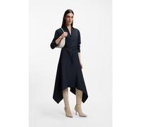 BOSS Vestido camisero con cinturón en popelín de algodón - StyleDoloh, 50555894 Azul oscuro 38