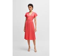 BOSS Vestido con escote en pico en material elástico - StyleDieshana, 50537397 Coral 32