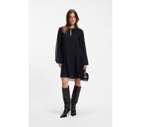 BOSS Vestido corto con detalles plisados - StyleDonottati, 50571457 Azul oscuro 36