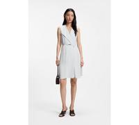 BOSS Vestido cruzado en crepé suave con cinturón - StyleDimosa-Mini, 50554224 Celeste 34