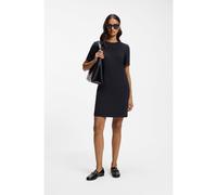 BOSS Vestido de manga corta en crepé japonés - StyleDinderah, 50565104 Azul oscuro 44
