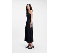 BOSS Vestido de punto acanalado con un hombro descubierto y falda plisada - StyleFoki, 50562654 Azul oscuro XL