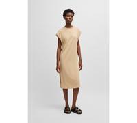 BOSS Vestido de punto con manga casquillo y detalle de logo - StyleC_Edress_5, 50540442 Beige claro S