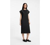 BOSS Vestido de punto con manga casquillo y detalle de logo - StyleC_Edress_5, 50540442 Negro M