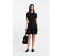 BOSS Vestido de punto elástico con escote ojo de cerradura - StyleDatarni, 50554007 Negro 42