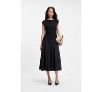 BOSS Vestido de punto estructurado con falda de popelín - StyleEstruci, 50565542 Azul oscuro M