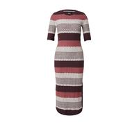 BOSS Vestido de punto 'Etanah' marrón oscuro / altrosa / offwhite S marrón oscuro / altrosa / offwhite