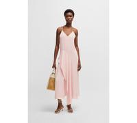 BOSS Vestido de satén con detalle en cascada - StyleDamarni, 50535702 Rosa claro 46
