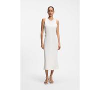 BOSS Vestido evasé con laterales fruncidos - StyleC_Delinna, 50559243 Blanco 36