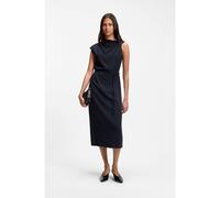 BOSS Vestido midi con detalles fruncidos en el hombro - StyleDannea, 50563778 Azul oscuro 42