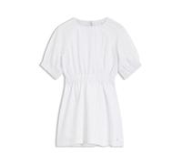 BOSS Vestido para niñas en sirsaca a rayas con mangas abullonadas - StyleJ53087/10P04A, J53087 Blanco 156