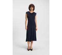 BOSS Vestido sin mangas en punto mate con detalles de costuras - StyleElami, 50541911 Azul oscuro S