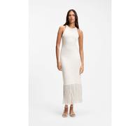 BOSS Vestido slim fit con motivo floral y flecos en el dobladillo - StyleC_Farseille, 50559734 Natural XS