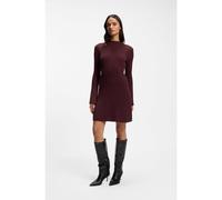 BOSS Vestido slim fit de canalé en mezcla de lana virgen - StyleC_Famiola, 50571694 Rojo oscuro XL