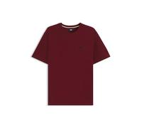 BOSS Camiseta de pijama en algodón con logo bordado - StyleWaffle T-Shirt, 50535891 Rojo oscuro L