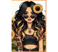 Boss Woman Journal 2025 by PrettyBooks - Sunflower Edition - with premium 250 double-sided ruled sheets and 22 vibrant delightful pictures with ... Students, Professionals and Anyone 12 years+