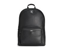 BOSS Zair M S - Mochila para hombre con bolsillo estampado de monograma. Tamaño
