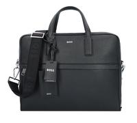 Boss Zair Maletín Piel 40 cm Compartimento para el portátil negro