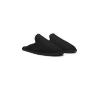 BOSS Zapatillas de casa sin cordones con forro de piel de cordero y detalle de logo - StyleHome_Slip_mifr, 50573400 Negro 46