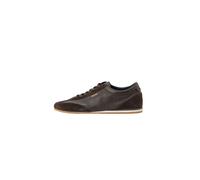 BOSS Deportivas de piel con ribetes de ante - StyleLineor_Lowp_sdtb, 50568463 Marrón oscuro 43