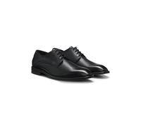 BOSS Zapatos de cordones de piel granulada elaborados en Italia - StyleDerrek_Derb_grpt, 50572970 Negro 41.5