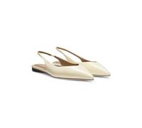 BOSS Zapatos de tacón de piel con tira en el talón abierto - StyleMiah_SLBall10_NACS, 50573444 Amarillo claro 41