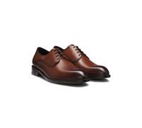 BOSS Zapatos Derby de piel con costuras dobles - StyleTayil_Derb_bunl, 50541701 Marrón 48