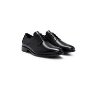 BOSS Zapatos Derby de piel con ribetes de la marca - StyleColby_Derb_lt_N, 50498467 Negro 41.5