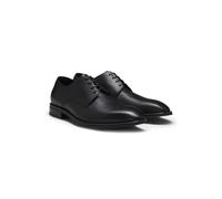 BOSS Zapatos Derby de piel elaborados en Italia - StyleDerrek_Derb_burb, 50536535 Negro 43.5