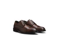 BOSS Zapatos Derby de piel granulada con refuerzo en la puntera - StyleTayil_Derb_grct, 50573315 Marrón 46