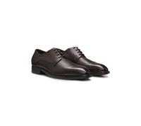 BOSS Zapatos Derby de piel granulada elaborados en Italia - StyleP-Winslow_Dr_buctgr, 50579601 Marrón oscuro 42.5