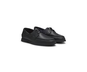 BOSS Zapatos náuticos en piel abatanada - StyleSienne_Boat_grlt, 50570584 Negro 43