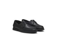 BOSS Zapatos náuticos en piel abatanada - StyleSienne_Boat_grlt, 50570584 Negro 46
