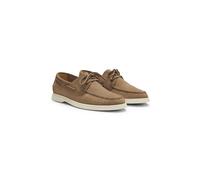 BOSS Zapatos náuticos de ante con suela en contraste - StyleSienne_Boat_sd, 50563130 Beige 41