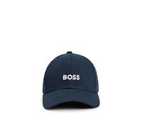 BOSS Gorra de sarga de algodón con logo bordado - StyleZed, 50495121 Azul oscuro pcs.
