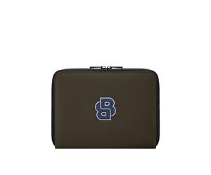 BOSS Zipped folder with varsity-style logo patch - StyleConference folder A5 Varsity Forest Gree, 58837111 Verde oscuro pcs.