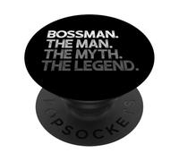 Bossman The Man Myth Legend PopSockets PopGrip Adhesivo