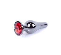 Bossoftoys - 64-00055 - Butt - Plug - Dark - Silver - Anal - Red