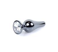 Bossoftoys - 64-00057 - Butt - Plug - Dark - Silver - Anal - Clear
