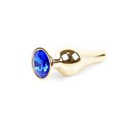 Bossoftoys - 64-00068 - big Butt Plug - Gold - Anal - Dark Blue