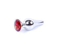 Bossoftoys - 64-00073 - big Butt Plug - Silver - Anal - Red