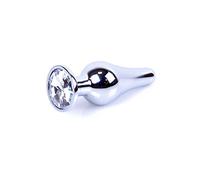 Bossoftoys - 64-00075 - big Butt Plug - Silver - Anal - Clear