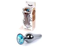 Bossoftoys - Butt - Plug - Dark - Silver - Anal - Azul claro - Longitud 9,5 cm - Diámetro 3 cm - 64-00058 - Color ventana