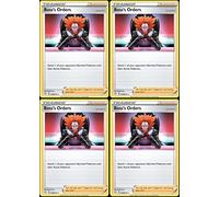 Boss's Orders Lysandre 058/072 - Shining Fates - Rare - Juego de 4 cartas de partidario de Pokemon