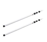 Bostar 2 Pcs Palo Toldo, Ajustable 120-300CM, Acampada Accesorios Tienda, Extensible Toldo Aluminio para Camping, para Campaña Familiar Carpas Plegables Impermeables, Toldos para Furgonetas Camper