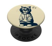 Bostezo Cat - Cat Funny For Morning Muffle PopSockets PopGrip Adhesivo