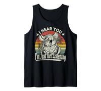 Bostezo, Chinchilla, te oigo, simplemente no estoy escuchando Sunset Retro Camiseta sin Mangas